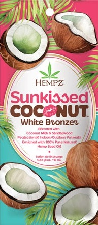 Hempz SUNKISSED COCONUT White Bronzer Packet