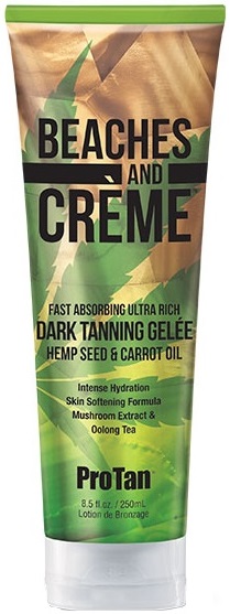 Pro Tan Beaches and Creme Dark Tanning Hemp Gelee 8.5 oz