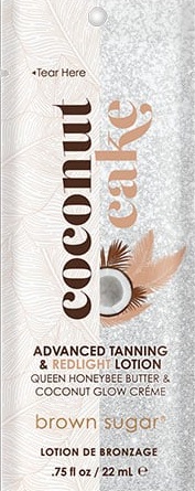 Tan Incorporated Brown Sugar Coconut Cake Advanced Tanning  Lotion Packet