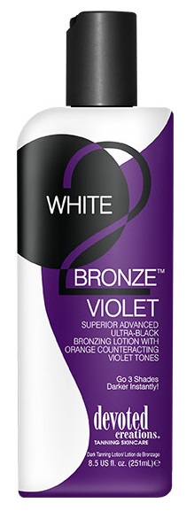 WHITE 2 BRONZE VIOLET Ultra Black 8.5 oz