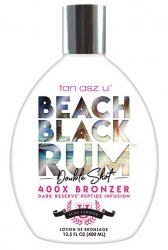 Tan Asz U BEACH BLACK RUM Double Shot 400X  Bronzer 13.5 oz