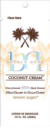 DOUBLE DARK COCONUT CREAM 400X Black Bronzer Packet